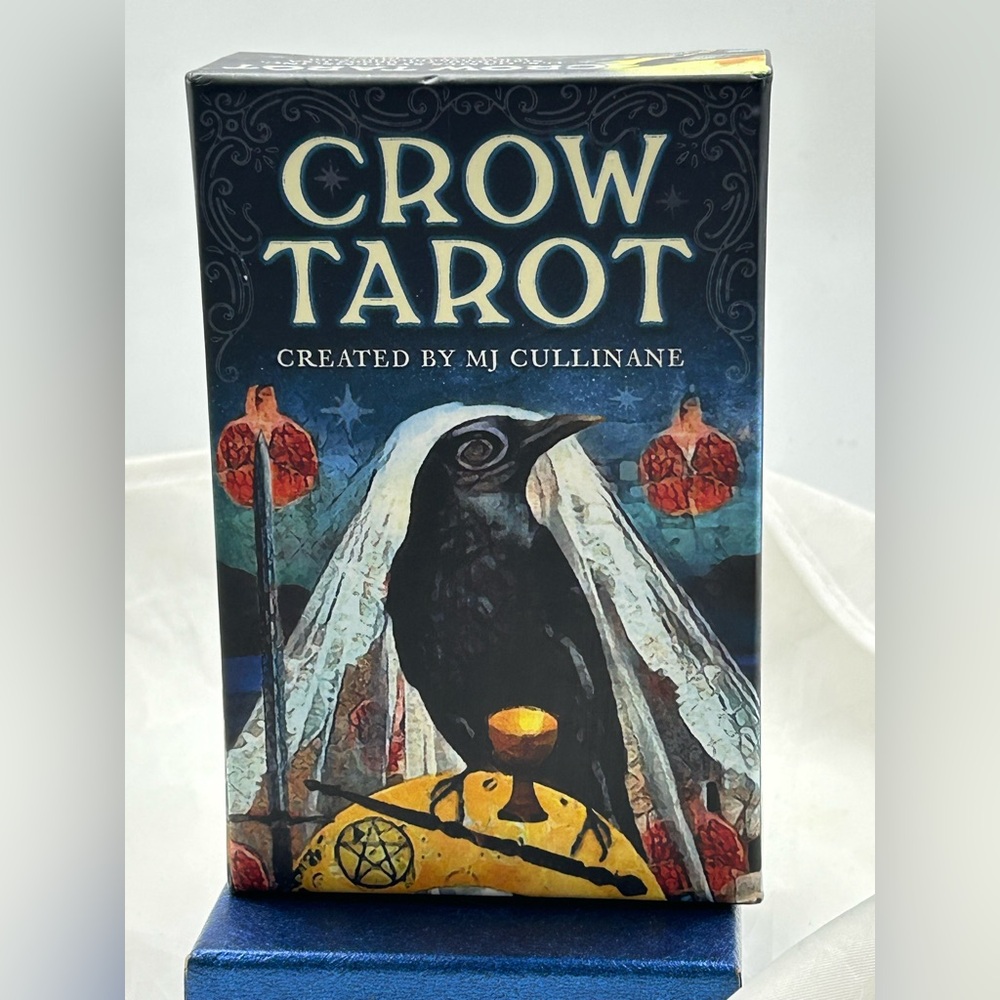Crow Tarot Deck by — Mj Cullinane with Blue and Black Multicolor Artwork